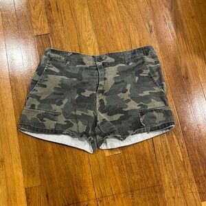Wishful Thinking Camo jean shorts
